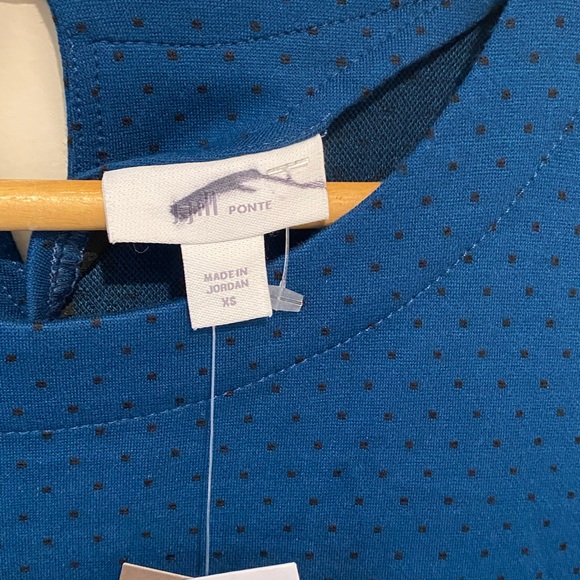 J Jill, Ponte Dress 3/4 Sleeve ,Oxfblu,XS - Picture 5 of 9